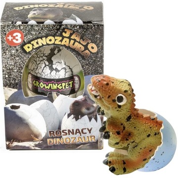 Jajko jajo wykluwający się dinozaur i rosnący dinozaur jajko dinozaura