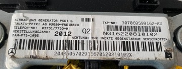 AIRBAG ŘÍDÍCÍ MERCEDES C GLK 204 2048605702