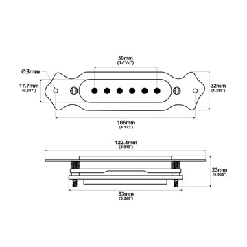 Звукосниматель для 6-струнной АКУСТИЧЕСКОЙ ГИТАРЫ С РЕГУЛЯТОРОМ ГРОМКОСТИ