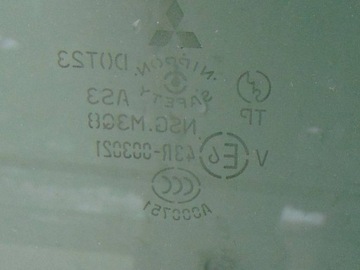 MITSUBISHI GRANDIS 05R SKLO (OKNO) DVEŘE ZADNÍ PRAVÝ