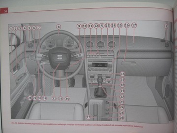 SEAT EXEO 2008-2013 Польский цвет и сокращенное руководство пользователя, оригинал