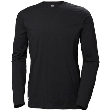 Koszulka damska bawełniana Helly Hansen Manchester Longsleeve - Czarna L