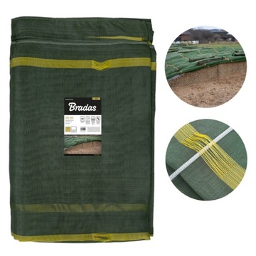 SIATKA OCHRONNA NA PRYZMY KISZONKĘ SILOS KOPIEC PRYZMĘ SILO NET 8x15m