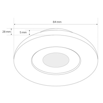 6x EDO HERMETIC IP44 светильник + розетки GU10 + светодиодный светильник | для подшивки потолка