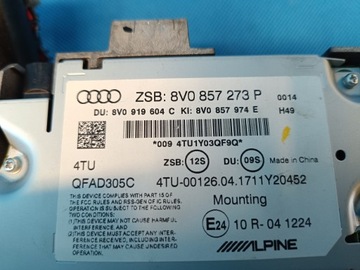 AUDI A3 8V СЕДАН ЛИМ. S-LINE 2.0 TDI 110KW ЭКРАН MMI ДИСПЛЕЙ 8V0857273P