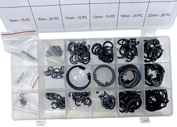 НАБОР КОЛЬЦЕВ ВНУТРЕННИЕ + ВНЕШНИЕ УСТАНОВОЧНЫЕ КОЛЬЦА 600 шт. НАБОР