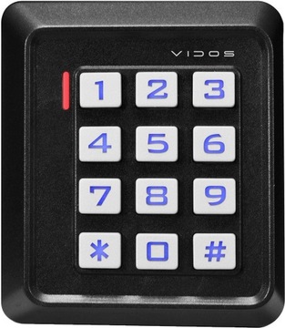 Terminal dostępu Vidos ZS40B z czytnikiem Unique 125kHz (EM) i klawiaturą