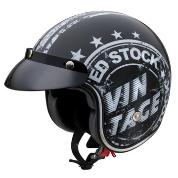 WYGODNY Kask motocyklowy otwarty W-TEC Café Racer r. S (55-56)