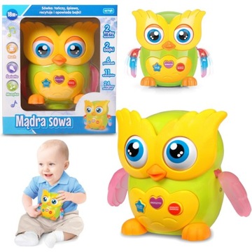 ИНТЕРАКТИВНАЯ МУДРАЯ СОВА ПОЕТ И УЧИТСЯ ГОВОРИТЬ PL
