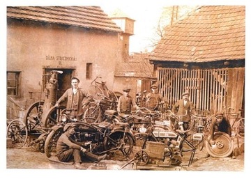 Plakat Old moto - 97 cm x 67 cm Jawa CZ WSK MZ SHL