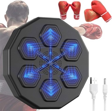 MUSIC BOXING MACHINE TRENAŻER BOKSERSKI DO MONTAŻU RHYTHM WALL + RĘKAWICE
