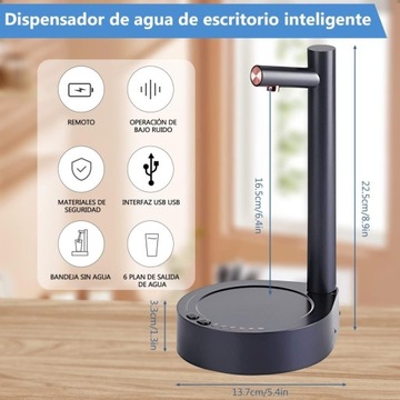 Электрический диспенсер для воды с зарядкой через USB (белый -1)