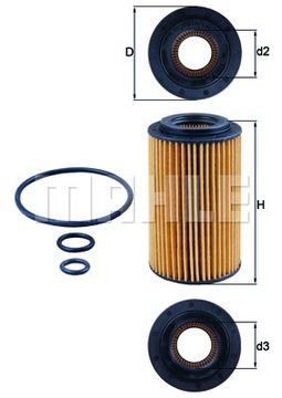 FILTR OLEJE KNECHT OX 153/7D2 OX1537D2