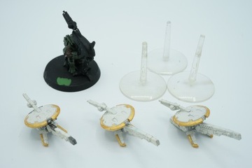 Warhammer 40k Tau Sniper Drone Team zestaw 4 figurki metal