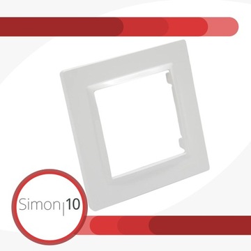 Одинарная рамка Белый Simon 10 - CR1/11