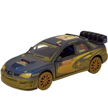SUBARU IMPREZA WRC 2007 ZABŁOCONY 1:36, KINSMART