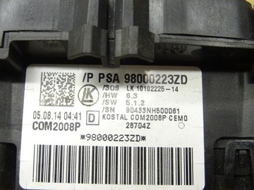 CITROEN C4 II DS4 PŘEPÍNAČ KOMBINOVANÝ 98000223ZD