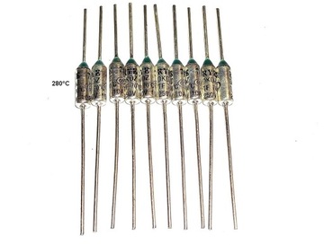Bezpiecznik termiczny 280°C 10A/250V x(10szt)