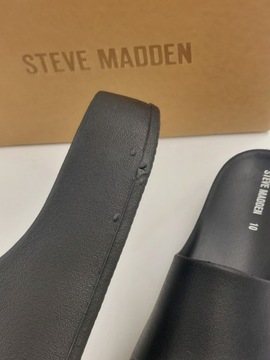Klapki damskie profilowane Steve Madden czarne R.41 ST5S