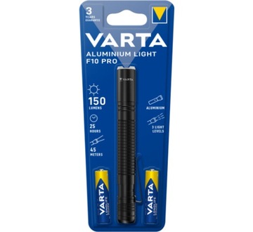 LATARKA VARTA ALUMINIOWA WYTRZYMAŁA 3 TRYBY LED
