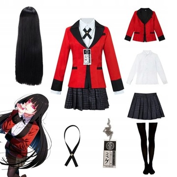 Anime Cosplay Jabami Yumeko Kostium Peruka54_5