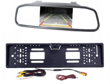 MONITOR 5 LUS KAMERA 180° W RAMCE REJESTRACYJNEJ