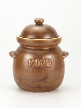 ceramiczny pojemnik kamionka na miód 1,7 l kołda7817