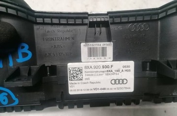 AUDI A1 8X 18R S-LINE PŘÍSTROJOVÁ DESKA BUDÍK 8XA920930F