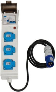 PRZEDŁUŻACZ CEE 3 x SCHUKO 230 V CARBEST 10 m