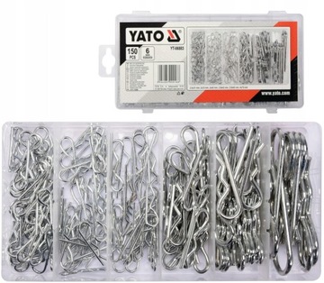 НАБОР ПРУЖИННЫХ ШПИЛЬКОВ YATO 150 ШТ + ОРГАНАЙЗЕР-СОРТЕР YT-06883