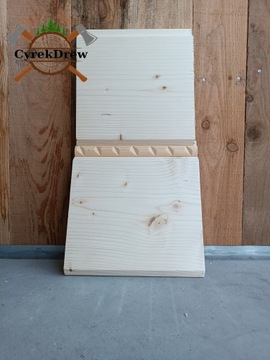 NAJSZERSZA DESKA ELEWACYJNA 28mm PÓŁOKRĄGŁA ORAZ PŁASKA 250 CM