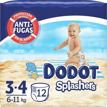 Dodot pieluchy basenowe rozmiar 3-4 (6-11 kg)96szt