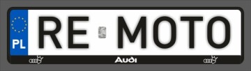 Рамки номерных знаков AUDI KORONA GEL