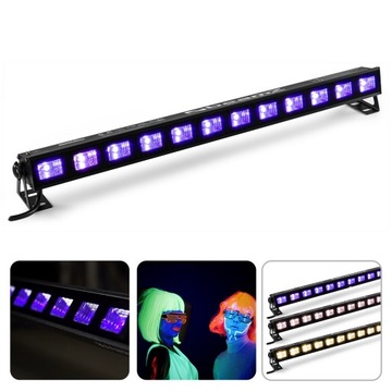 UTRAFIOLET listwa LED BAR UV White 12x 3W BeamZ