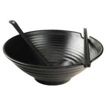 Vintage miska na makaron z dopasowaną łyżką i pałeczkami do Pho Soba Udon
