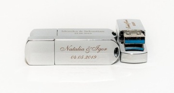 Металлическая флешка с гравировкой USB 3.0 32Гб
