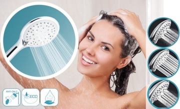 3-функциональная душевая лейка ECO-SAVING для душа в кабинах SOTBE