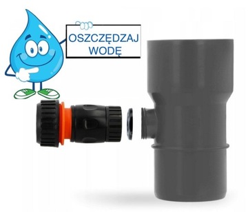 ZBIERACZ WODY DESZCZOWEJ ODZYSKIWACZ fi 110 GRAFIT