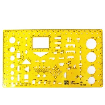 Styl K130 Elektryk szablon rysunkowy K130 19x11cm