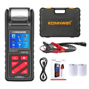 TESTER DO AKUMULATORÓW 6V 12V 24V z Drukarką j.PL