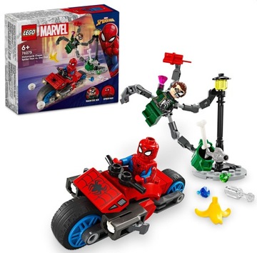 LEGO MARVEL - POŚCIG NA MOTOCYKLU: SPIDERMAN VS. DOC OCK NR 76275