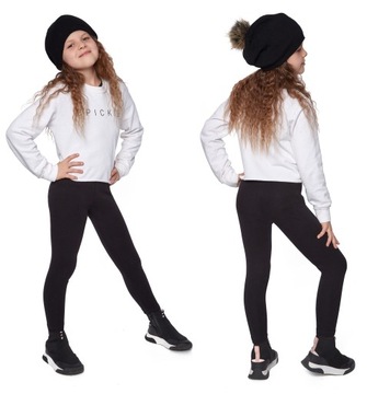 OCIEPLANE Legginsy dziecięce zimowe CZ D1Z 158