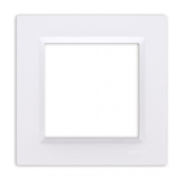 SIMON 10 Одинарная рамка 1-кратная Универсальная Вертикальная Горизонтальная CR1/11 БЕЛАЯ