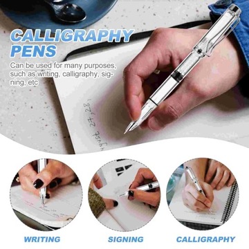 2 Pcs Pen Ink Pens Fountain Calligraphy Practice Students Stationery
