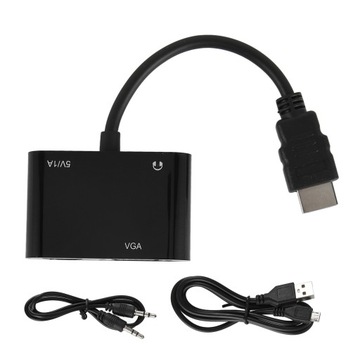 Мультимедийный интерфейс HD к адаптеру мультимедийного интерфейса VGA KN