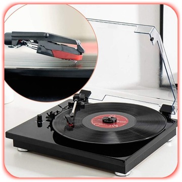 5 шт. УНИВЕРСАЛЬНАЯ ИГЛА ДЛЯ АЛМАЗНЫХ ЗАПИСЕЙ + 1 шт. ГРАФОННЫЙ КАРТРИДЖ