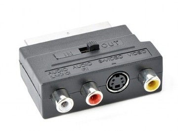Адаптер SCART S-VIDEO RCA EURO для подбородка