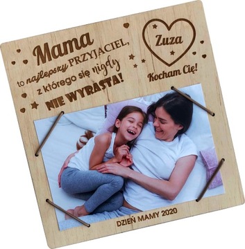 KARTKA dzień mamy taty RAMKA magnes PREZENT