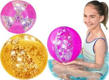 BESTWAY НАДУВНОЙ БЛЕСКОВЫЙ ПЛЯЖНЫЙ МЯЧ 31050