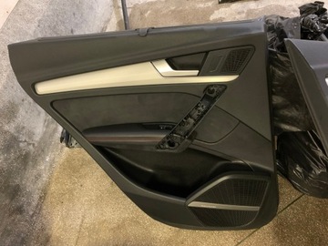 КОМПЛЕКТ СИДЕНИЙ AUDI Q5 80A S-LINE КРАСНАЯ РЕЗЬБА БОКОВАЯ ЧЕЛКА OLUFSEN КОЖА EU